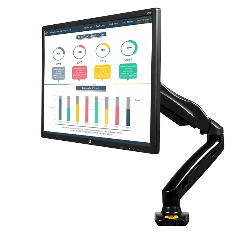 F80 Monitor Desktop Stand 17-27 inch Aluminum Alloy Rotating Gas Spring Lifting TV Mount Long Arm Height Adjustable LCD Bracket
F80 Monitor Desktop Stand 17-27 inch Aluminum Alloy Rotating Gas Spring Lifting TV Mount Long Arm Height Adjustable LCD Bracket