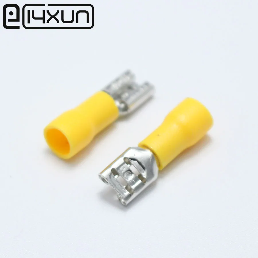 20pcs 6.3mm Crimp Terminal 6.3 Female Pre-insulated Electrical Connectors for 12AWG - 10AWG Wire /4-6mm2 Cable IMax=24A
20pcs 6.3mm Crimp Terminal 6.3 Female Pre-insulated Electrical Connectors for 12AWG - 10AWG Wire /4-6mm2 Cable IMax=24A