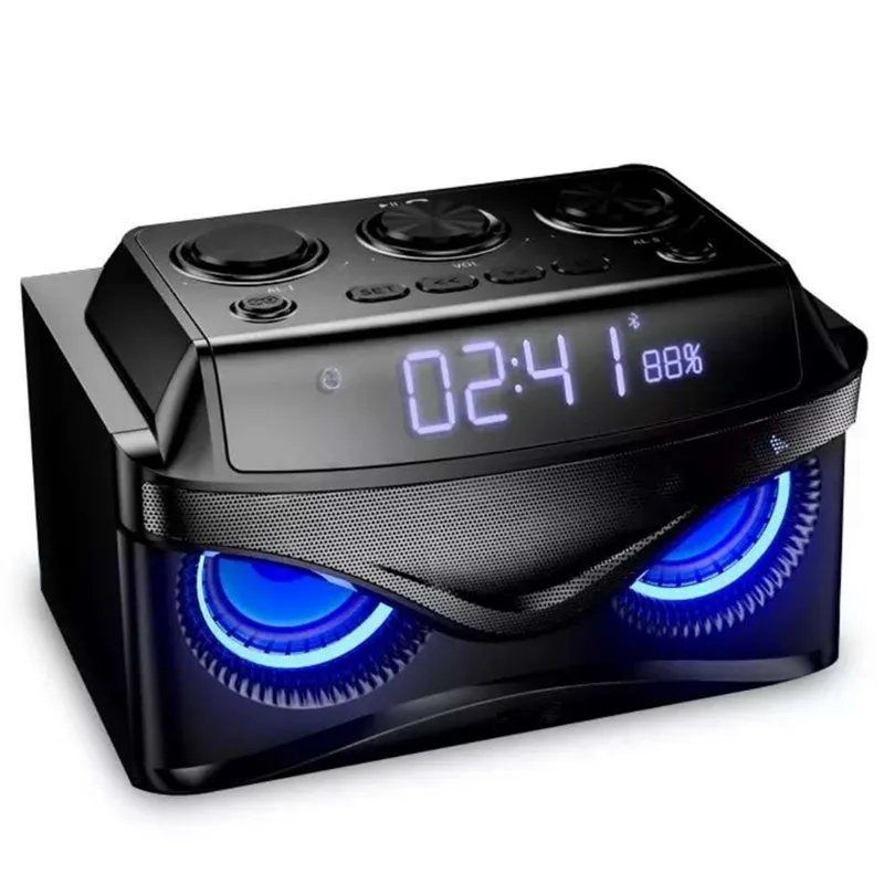 2.1 Bluetooth audio clock alarm stereo call speaker FM radio TF card U disk MP3 player portable subwoofer AUX USB media machine
2.1 Bluetooth audio clock alarm stereo call speaker FM radio TF card U disk MP3 player portable subwoofer AUX USB media machine