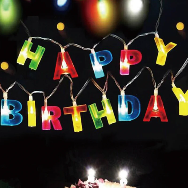 birthday party decorations kids HAPPY BIRTHDAY Letter LED Strip Luminous For Birthday Party Room Decoration Supplies LED String
birthday party decorations kids HAPPY BIRTHDAY Letter LED Strip Luminous For Birthday Party Room Decoration Supplies LED String