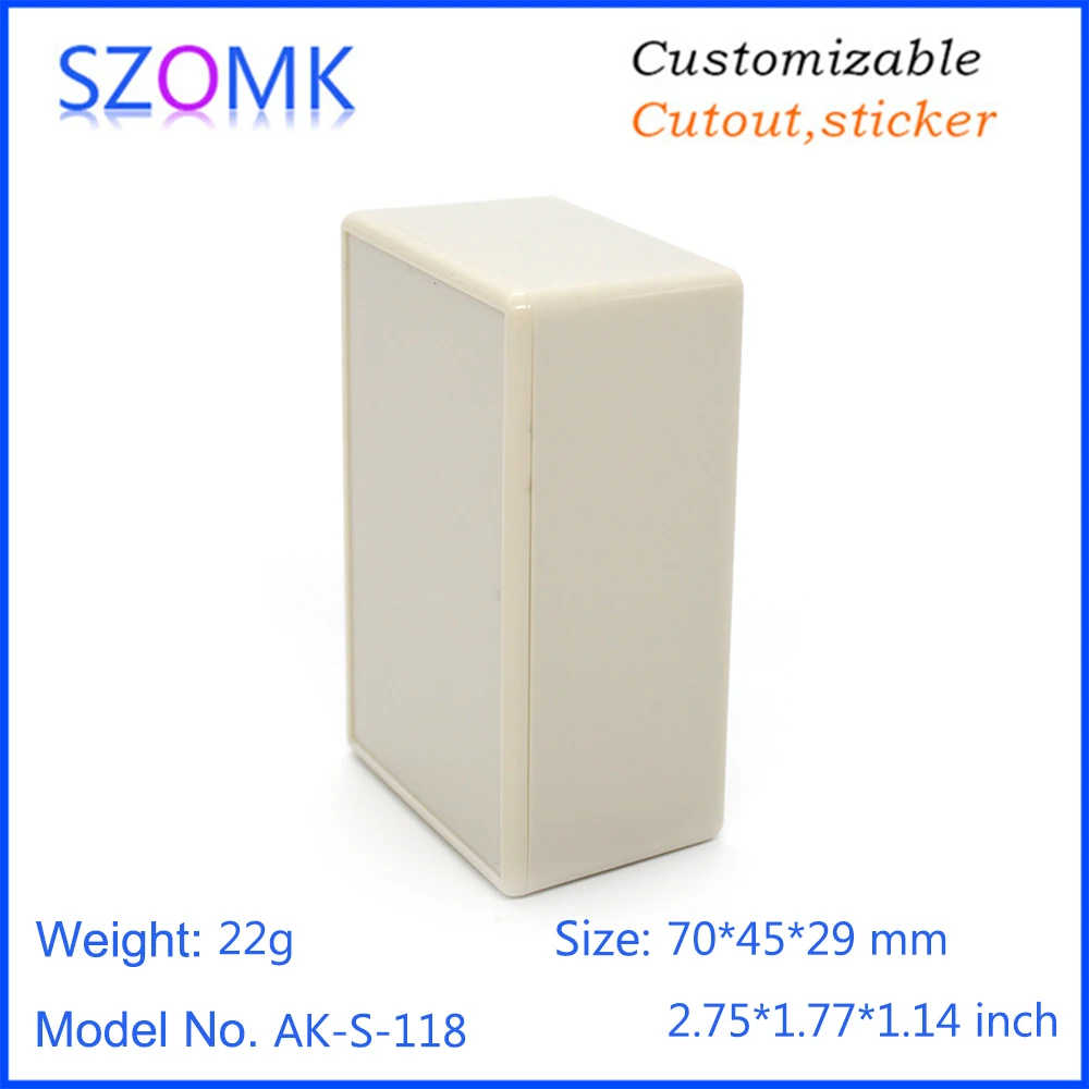 4 pcs 70*45*29mm hot selling abs plastic electrical junction box pcb instrument enclosure for electronics circuit board
4 pcs 70*45*29mm hot selling abs plastic electrical junction box pcb instrument enclosure for electronics circuit board