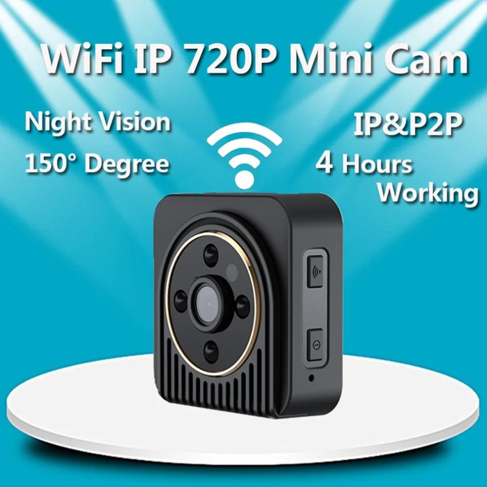 LESHP H5 Wireless Mini Camera H.264 720P HD Wifi IP DV Camera Infrared Night Vision Micro Camera Wide Angel 150 Degree Mini Camc
LESHP H5 Wireless Mini Camera H.264 720P HD Wifi IP DV Camera Infrared Night Vision Micro Camera Wide Angel 150 Degree Mini Camc