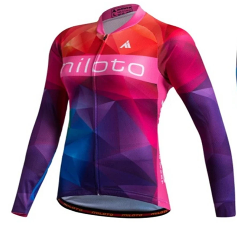 Miloto 2019 pro team Women Long Sleeve Cycling Jersey Cycling Clothing Spring MTB Autumn Mountain Bike Clothes Top
Miloto 2019 pro team Women Long Sleeve Cycling Jersey Cycling Clothing Spring MTB Autumn Mountain Bike Clothes Top