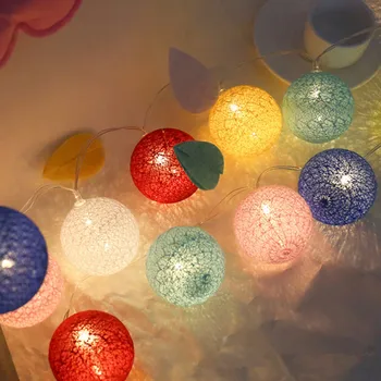Rainbow Color Cotton BALL String Light For Xmas Feast Table Ornament Light Lamp 5M 8 Mode Led Strip Home Bedroom Decor Garlands
Rainbow Color Cotton BALL String Light For Xmas Feast Table Ornament Light Lamp 5M 8 Mode Led Strip Home Bedroom Decor Garlands
