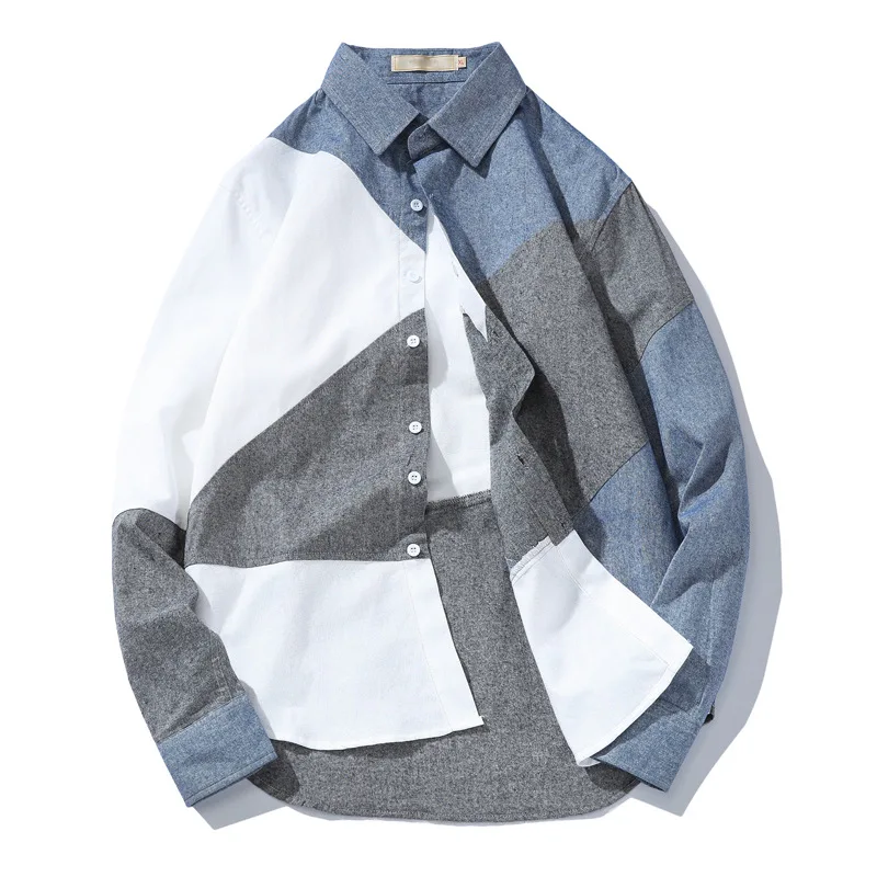 Patchwrok Casual Shirts Men Japanese Streetwear Long Sleeve Cotton Fashion Brand Plaid Hip Hop Shirts Blouse Men Loose 5xl Shirt
Patchwrok Casual Shirts Men Japanese Streetwear Long Sleeve Cotton Fashion Brand Plaid Hip Hop Shirts Blouse Men Loose 5xl Shirt