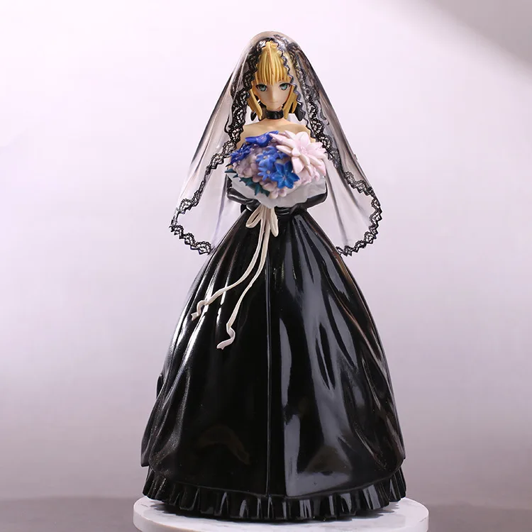 Fate/Stay Night Saber 10th Anniversary Black Wedding Dress Ver. Cute Doll PVC Action Figure Collectible Model Toy 25cm KT3358
Fate/Stay Night Saber 10th Anniversary Black Wedding Dress Ver. Cute Doll PVC Action Figure Collectible Model Toy 25cm KT3358