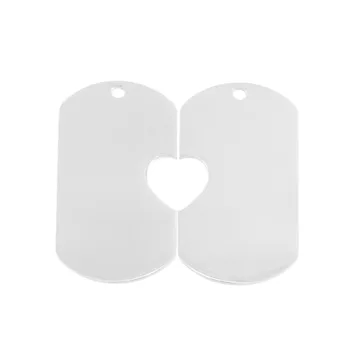 Stainless Steel ID Dog Tag Hearts Pendant Necklace Blank Charm for Printing Engrave Mirror Polish Wholesale 50pcs
Stainless Steel ID Dog Tag Hearts Pendant Necklace Blank Charm for Printing Engrave Mirror Polish Wholesale 50pcs