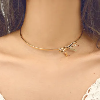 Doreen Bow Simple Short Clavicle Personality Neck Accessories For Women Fashion Metal Bow Single Layer Collar Trendy Necklace
Doreen Bow Simple Short Clavicle Personality Neck Accessories For Women Fashion Metal Bow Single Layer Collar Trendy Necklace