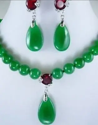 -hotFashion Set White Freshwater Pearl&Red green Purple Jade Necklace Earring A399 new
-hotFashion Set White Freshwater Pearl&Red green Purple Jade Necklace Earring A399 new