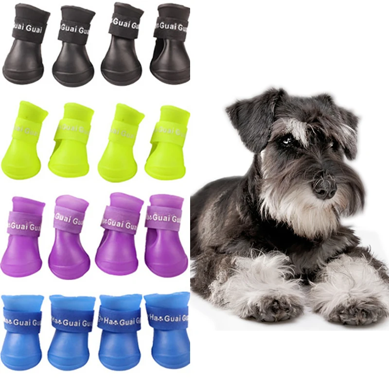 4pcs Pet Dog Shoes Waterproof Rain Pet Shoes for Dog Puppy Rubber Boots Candy Color Puppy Shoes Pet Products
4pcs Pet Dog Shoes Waterproof Rain Pet Shoes for Dog Puppy Rubber Boots Candy Color Puppy Shoes Pet Products