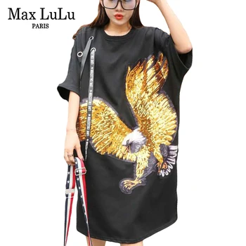 Max LuLu Summer Luxury Brand Girls 3d Eagle Streetwear Women Sequins Tee Shirts Harajuku Camiseta Woman Cropped Tshirt Plus Size
Max LuLu Summer Luxury Brand Girls 3d Eagle Streetwear Women Sequins Tee Shirts Harajuku Camiseta Woman Cropped Tshirt Plus Size