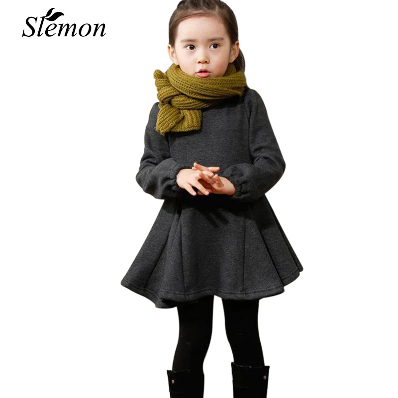 2018 Autumn Winter Girls Dress Thicken Warm Cotton Kids Cute Style Comfortable Material with Big Bow Dress Children Clothing
2018 Autumn Winter Girls Dress Thicken Warm Cotton Kids Cute Style Comfortable Material with Big Bow Dress Children Clothing