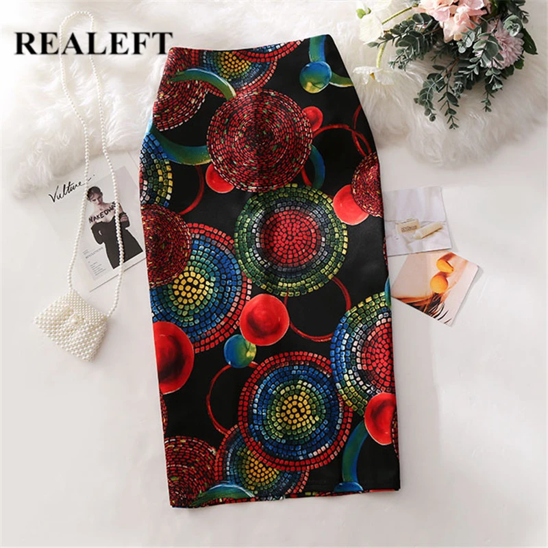 REALEFT Women's Pencil Skirt Multicolor Circles Print High Waist Slim Skirts Young Girl Summer Large Size Japan Female Falda
REALEFT Women's Pencil Skirt Multicolor Circles Print High Waist Slim Skirts Young Girl Summer Large Size Japan Female Falda