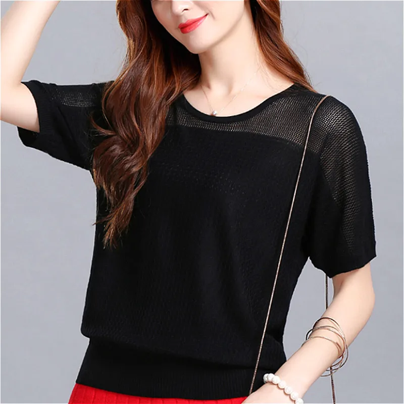 fashion Hollow women t-shirt Short sleeve summer tops women shirts O-Neck women t shirt Batwing Sleeve plus size t-shirt 2770 50
fashion Hollow women t-shirt Short sleeve summer tops women shirts O-Neck women t shirt Batwing Sleeve plus size t-shirt 2770 50