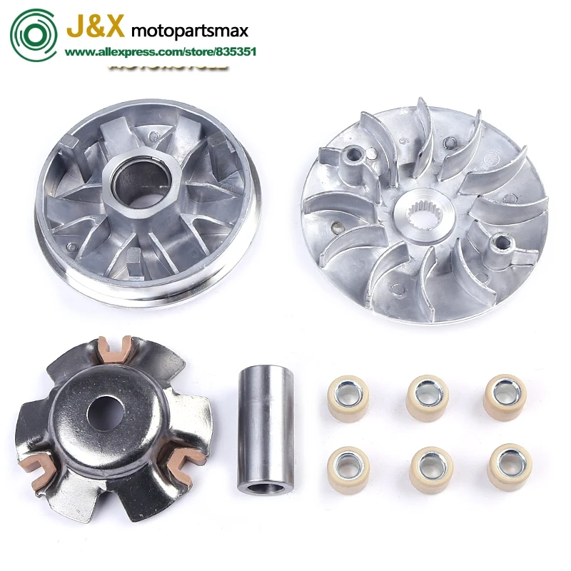 High Performance racing variator set with 14-gram roller sets for Scooter GY6 125 GY6 150 cc 152QMI 157QMJ
High Performance racing variator set with 14-gram roller sets for Scooter GY6 125 GY6 150 cc 152QMI 157QMJ