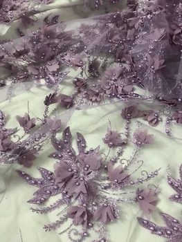 3D flower High Quality Beaded Lace Fabric Beautiful Applique Nigerian Lace Fabric For Wedding Tulle French Lace Fabric
3D flower High Quality Beaded Lace Fabric Beautiful Applique Nigerian Lace Fabric For Wedding Tulle French Lace Fabric