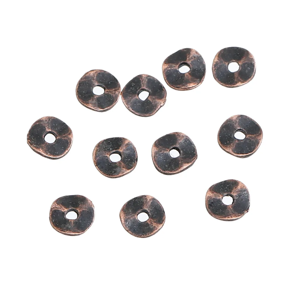 DoreenBeads Zinc Based Alloy Antique Copper Silver Wavy Spacer Beads Round DIY Findings About 6mm Dia, Hole: Approx 1.5mm, 50PCs
DoreenBeads Zinc Based Alloy Antique Copper Silver Wavy Spacer Beads Round DIY Findings About 6mm Dia, Hole: Approx 1.5mm, 50PCs