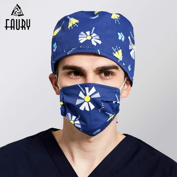 Cotton Surgical Caps Medical cap print for Men and women Adjust Surgical Surgeon's Surgery Hat With Blue Disposable Nursing hats
Cotton Surgical Caps Medical cap print for Men and women Adjust Surgical Surgeon's Surgery Hat With Blue Disposable Nursing hats