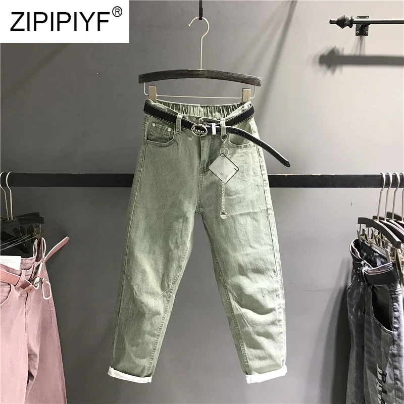 2019 Spring Fashion Harem Jeans Women High Waist Pants Female Casual Washed Denim Elastic Jeans Stretch Sashes Trousers K463
2019 Spring Fashion Harem Jeans Women High Waist Pants Female Casual Washed Denim Elastic Jeans Stretch Sashes Trousers K463