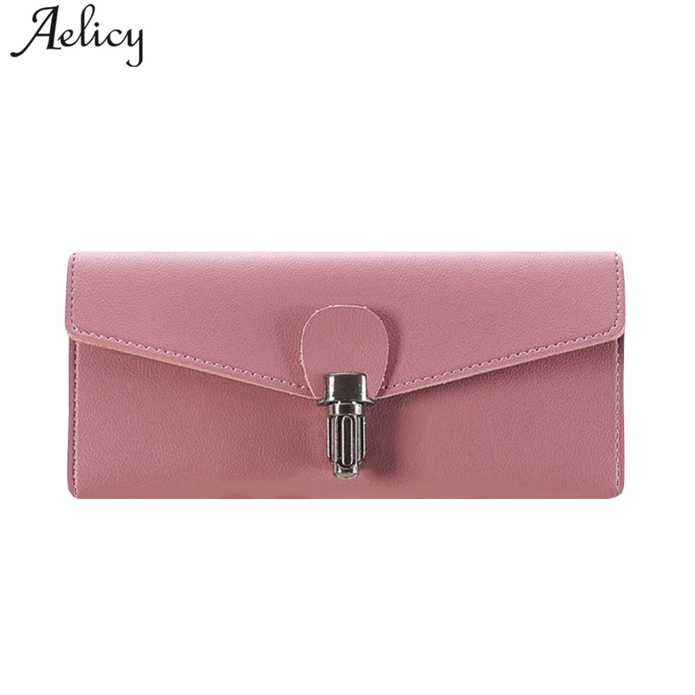 Aelicy Luxury Women Lady Long Wallets Purse Female Candy Color Ladies Wallets Designer Famous Brand hasp PU Leather Wallets
Aelicy Luxury Women Lady Long Wallets Purse Female Candy Color Ladies Wallets Designer Famous Brand hasp PU Leather Wallets