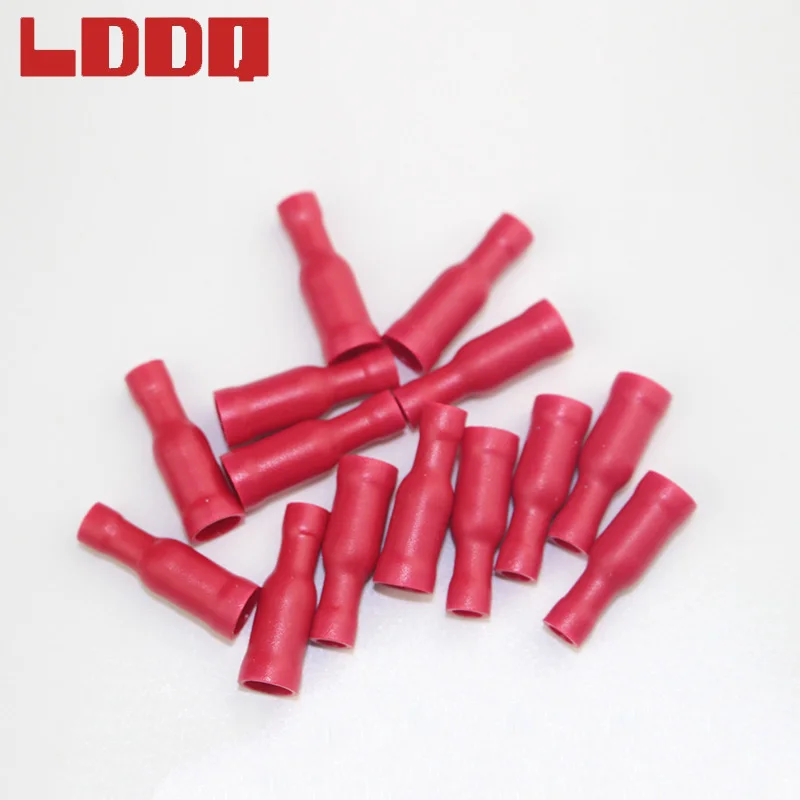 LDDQ 100pcs Red Female Bullet Butt Crimp Terminals Electrical Wire Connector Audio Wiring 22-16 AWG Quick Connector High Quality
LDDQ 100pcs Red Female Bullet Butt Crimp Terminals Electrical Wire Connector Audio Wiring 22-16 AWG Quick Connector High Quality