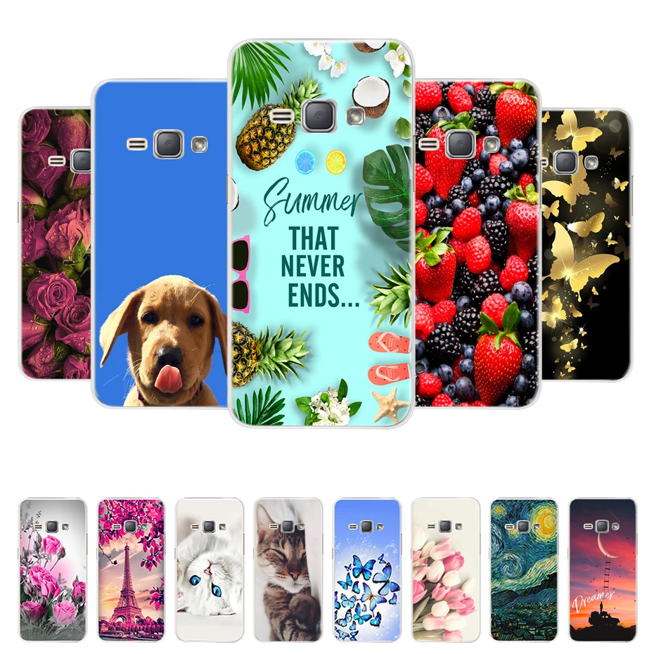 Soft Silicone Phone Case For Samsung Galaxy j1 2016 sm j120f j120 Cover Protector Coque Bumper Housing | Мобильные телефоны и