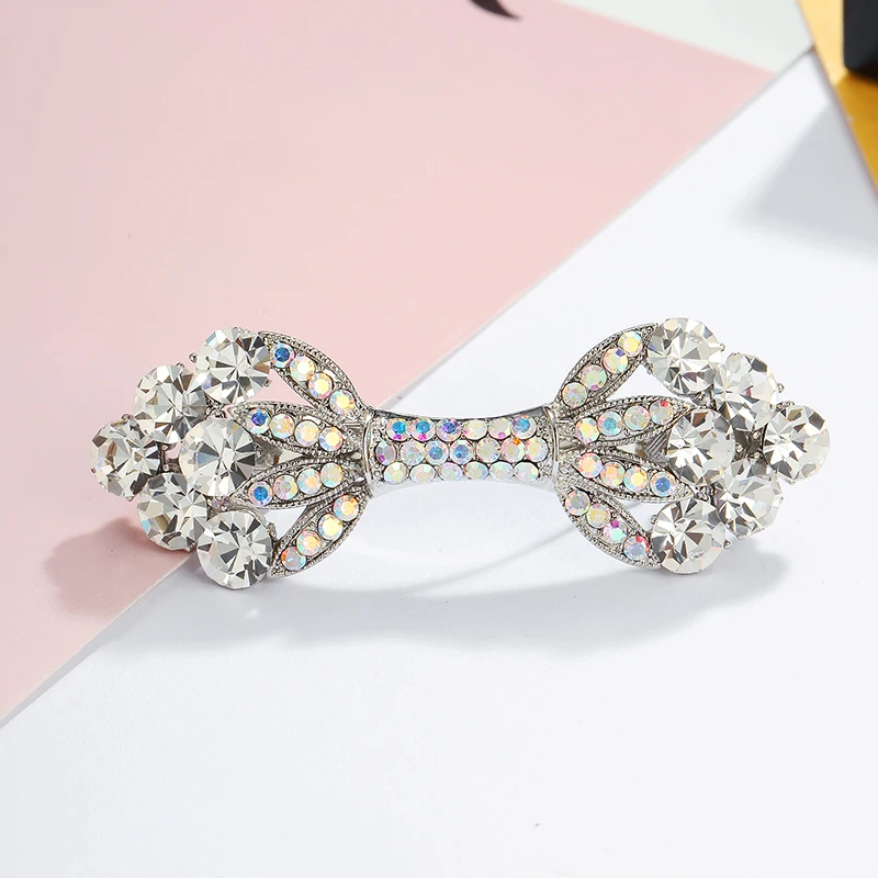 CHIMERA Simple Bow Hairpin Bling Crystal Bowknot Hair Clip Alloy Metal Barrettes Women Ponytail Clips Headdress Accessories
CHIMERA Simple Bow Hairpin Bling Crystal Bowknot Hair Clip Alloy Metal Barrettes Women Ponytail Clips Headdress Accessories