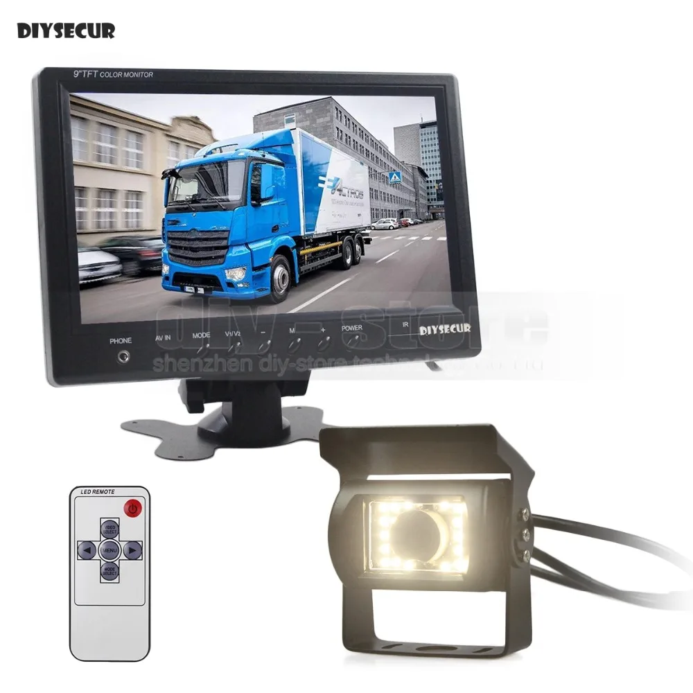 DIYSECUR 9inch 4-PIN Car Monitor Rear View Monitor Waterproof LED CCD Car Camera for Bus Horse Trailer Motorhome
DIYSECUR 9inch 4-PIN Car Monitor Rear View Monitor Waterproof LED CCD Car Camera for Bus Horse Trailer Motorhome