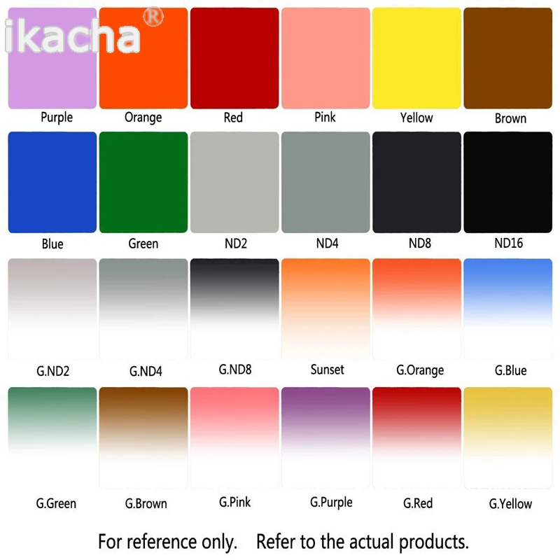 New Graduated Grey Full Color Square Filter Blue Orange Red Pink Neutral Density Filter for Cokin P series D5200 D5300 D5500
New Graduated Grey Full Color Square Filter Blue Orange Red Pink Neutral Density Filter for Cokin P series D5200 D5300 D5500