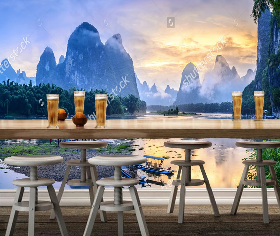 Chinese landscape wallpaper, Guilin landscape, 3D photo mural for living room bedroom sofa background wall papel de parede
Chinese landscape wallpaper, Guilin landscape, 3D photo mural for living room bedroom sofa background wall papel de parede