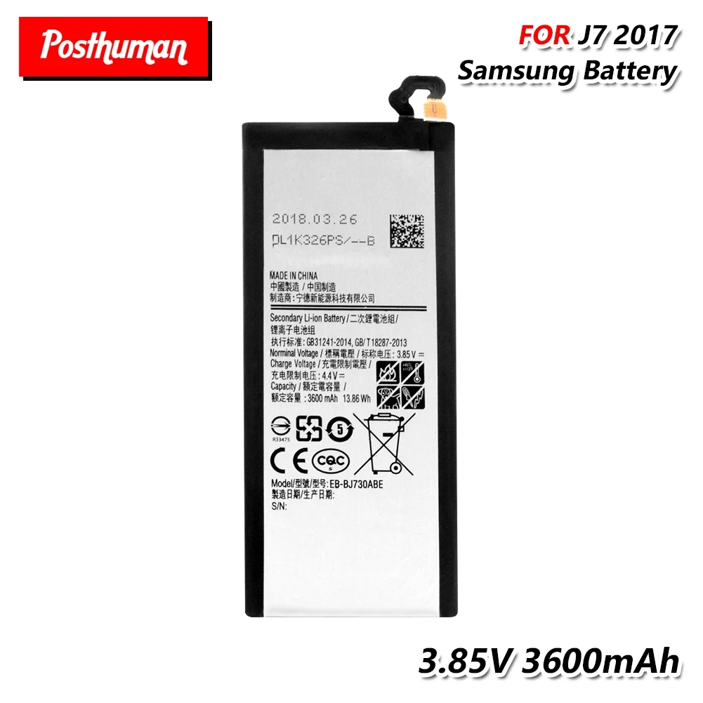 Replacement Battery EB-BJ730ABE For Samsung Galaxy J7 Pro J730GM J730K J730FM SM-J730F SM-J730G SM-J730DS SM-J730FM SM-J730GM
Replacement Battery EB-BJ730ABE For Samsung Galaxy J7 Pro J730GM J730K J730FM SM-J730F SM-J730G SM-J730DS SM-J730FM SM-J730GM