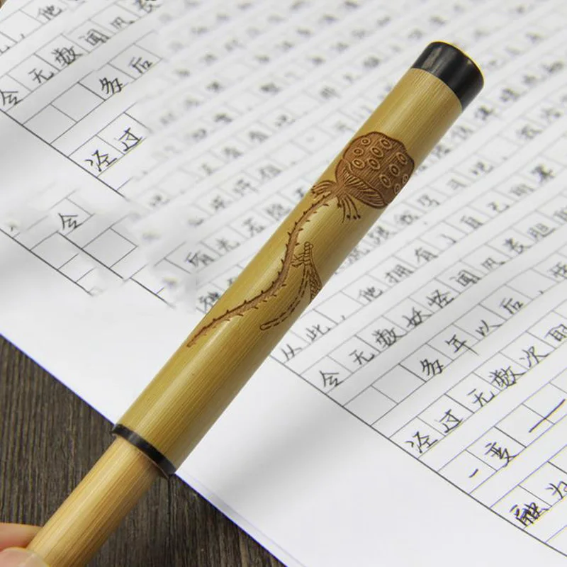 China Traditional Handmade Bamboo Signature Pen Natural Color Roller Pen Cultural Supply For Business School as Luxury Gift Set 
China Traditional Handmade Bamboo Signature Pen Natural Color Roller Pen Cultural Supply For Business School as Luxury Gift Set