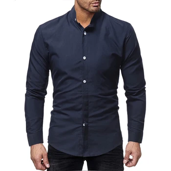 Brand 2018 Fashion Male Shirt Long-Sleeves Tops Lined Standing Collar Men'S Leisure Mens Dress Shirts Slim Men Shirt
Brand 2018 Fashion Male Shirt Long-Sleeves Tops Lined Standing Collar Men'S Leisure Mens Dress Shirts Slim Men Shirt