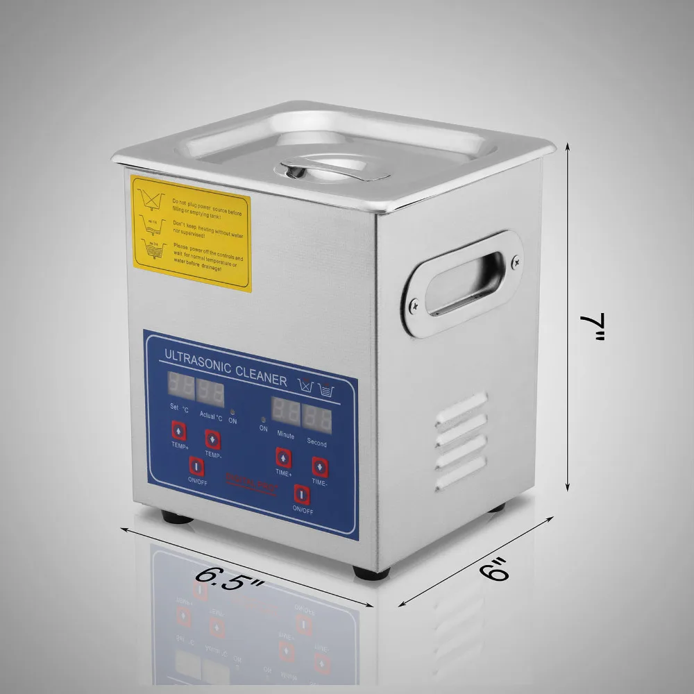 US Stock Free Tax Professional Stainless Steel 2L Ultrasonic Cleaner Heater Timer Bracket Jewelry
US Stock Free Tax Professional Stainless Steel 2L Ultrasonic Cleaner Heater Timer Bracket Jewelry