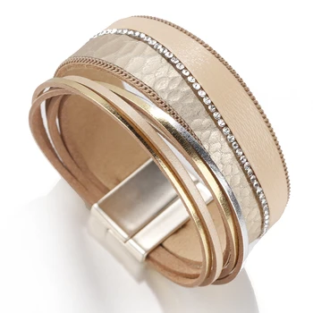 Flashbuy Rhinestone Wide Leather Bangles for Women Simple Wave Pattern Wide Charm Bracelets Costume Jewellery Wholesale
Flashbuy Rhinestone Wide Leather Bangles for Women Simple Wave Pattern Wide Charm Bracelets Costume Jewellery Wholesale