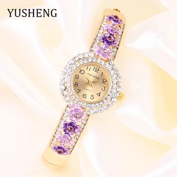YUSHENG Cheap Sale Fashion Women Flower Bracelet Watches Wristwatch Ladies Luxury Brand Quartz Watch Female Gift Clock watch
YUSHENG Cheap Sale Fashion Women Flower Bracelet Watches Wristwatch Ladies Luxury Brand Quartz Watch Female Gift Clock watch
