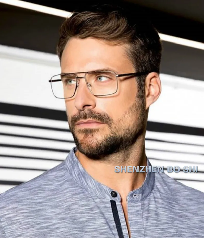 2019 Men Fashion square frame vintage 