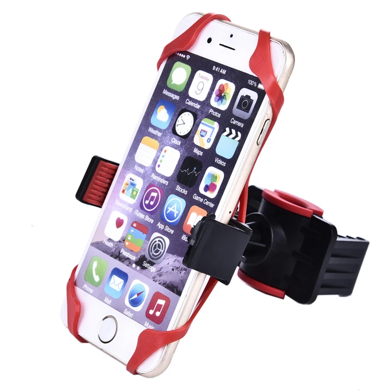 Handlebar Bicycle Phone Holder Black Red Cellphone GPS Navigator Holder Universal Smartphone Holder with Silicone Support
Handlebar Bicycle Phone Holder Black Red Cellphone GPS Navigator Holder Universal Smartphone Holder with Silicone Support