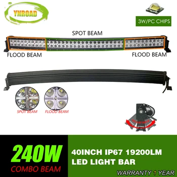 YNROAD 240W 40inch Curved LED Work Light Bar Spot Flood Combo Beam 10V-30V SUV ATV 4x4 Truck 4WD Offroad Light Bar 19200LM
YNROAD 240W 40inch Curved LED Work Light Bar Spot Flood Combo Beam 10V-30V SUV ATV 4x4 Truck 4WD Offroad Light Bar 19200LM