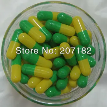 (5000pcs/pack) 0# Green/Yellow Color Gelatin Capsule, Empty Capsule---Cap and Body Separated
(5000pcs/pack) 0# Green/Yellow Color Gelatin Capsule, Empty Capsule---Cap and Body Separated