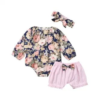 2019 Newborn Toddler Baby Girl Clothes Set Autumn Long Sleeve Bodysuit Bowknot Pink Shorts Cute Outfit Clothing Headband 2PCs
2019 Newborn Toddler Baby Girl Clothes Set Autumn Long Sleeve Bodysuit Bowknot Pink Shorts Cute Outfit Clothing Headband 2PCs