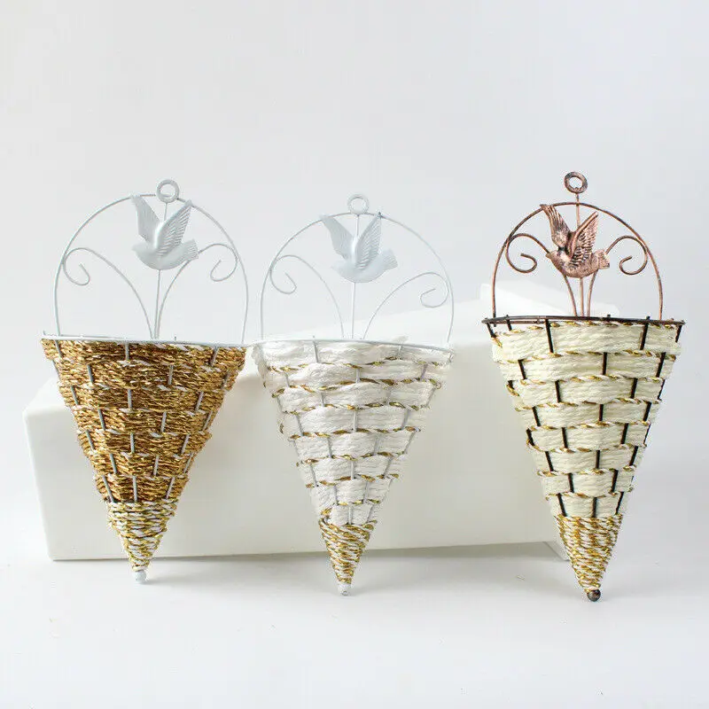 2019 Newest Hot Pigeon Wall Mounted Hanging Pot Cone Planter Flower Basket Vase for Home Yard Decor
2019 Newest Hot Pigeon Wall Mounted Hanging Pot Cone Planter Flower Basket Vase for Home Yard Decor