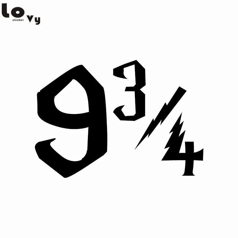 Гарри Поттер Платформа 9 3/4 кварталов знак номера винил автомобиля Стикеры для
