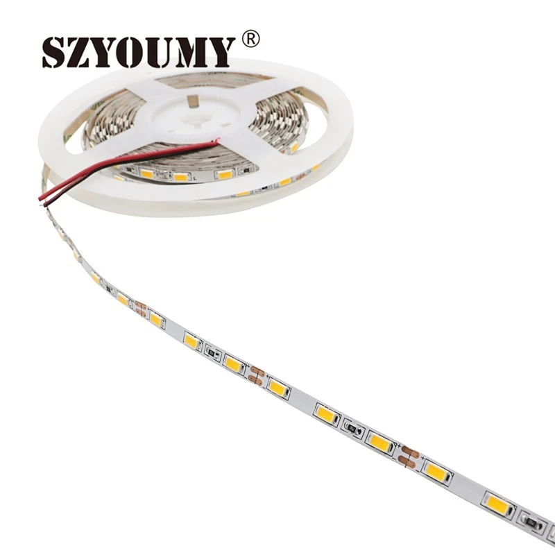 SZYOUMY 5630 DC 12V Fita LED Strip 5M 300LED 5mm Ultra-narrow panel Not Waterproof Tira LED Light Flexible Neon Tape Luz
SZYOUMY 5630 DC 12V Fita LED Strip 5M 300LED 5mm Ultra-narrow panel Not Waterproof Tira LED Light Flexible Neon Tape Luz