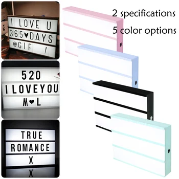 Letters Cards USB Port Powered Cinema Lightbox A4/A6 Size LED Combination Night Light Box Lamp DIY
Letters Cards USB Port Powered Cinema Lightbox A4/A6 Size LED Combination Night Light Box Lamp DIY