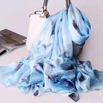 100% Silk Chiffon Scarf Women Luxury Print Natural Pure Chinese Silk Scarves Sunscreen Long Large Silk Shawls Wraps 180X135cm
100% Silk Chiffon Scarf Women Luxury Print Natural Pure Chinese Silk Scarves Sunscreen Long Large Silk Shawls Wraps 180X135cm
