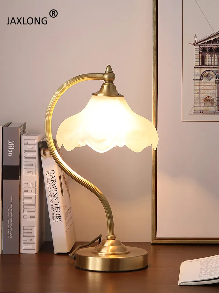 Nordic Style LED Home Decor Copper System Table Lamp Bedroom Bedside Simple Personality Design Indoor Lighting Light Fixture
Nordic Style LED Home Decor Copper System Table Lamp Bedroom Bedside Simple Personality Design Indoor Lighting Light Fixture