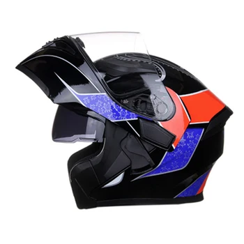 Motorbike Helmet Flip Up Motorcycle Helmet With Inner Sun Visor Safety Double Lens Modular Motocross Full Face Helmets JIEKAI
Motorbike Helmet Flip Up Motorcycle Helmet With Inner Sun Visor Safety Double Lens Modular Motocross Full Face Helmets JIEKAI