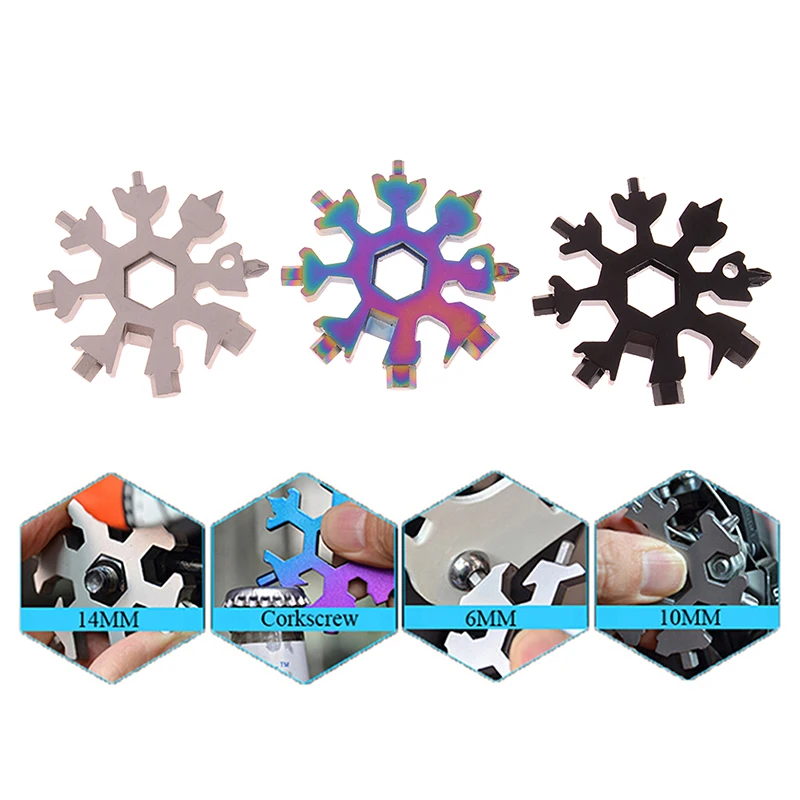 18-in-1 Multi-tool EDC Tool Card Card Combination Compact And Portable Outdoor Camping Survival Snowflake Wrench Keychain Tools
18-in-1 Multi-tool EDC Tool Card Card Combination Compact And Portable Outdoor Camping Survival Snowflake Wrench Keychain Tools