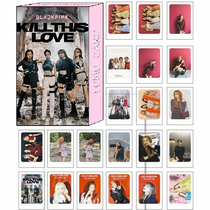 32Pcs/Box KPOP Blackpink Girls Team 2019 Album Kill This Love HD Lomo Photo Card PVC Cards Clips Self Made Card Photocard
32Pcs/Box KPOP Blackpink Girls Team 2019 Album Kill This Love HD Lomo Photo Card PVC Cards Clips Self Made Card Photocard